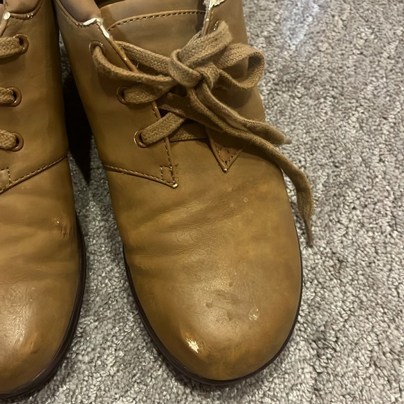 Tan Comfort Lace Up Chukka Boyfriend Bootie - Picture 15 of 16